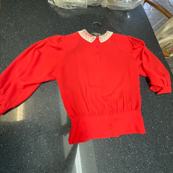 Ladies Laura and Jane Blouse size 8 Red - Picture 8 of 12